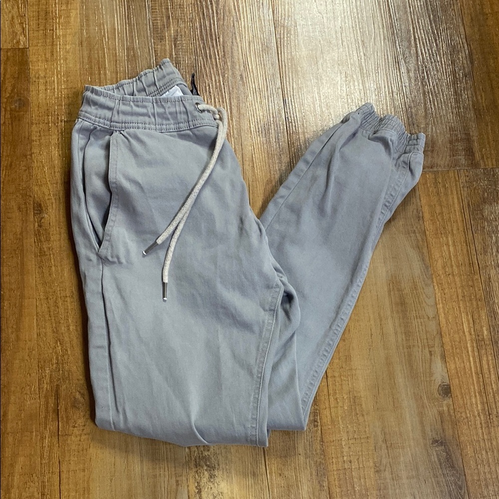 Beyond the limit BTL gray cotton drawstring joggers size small